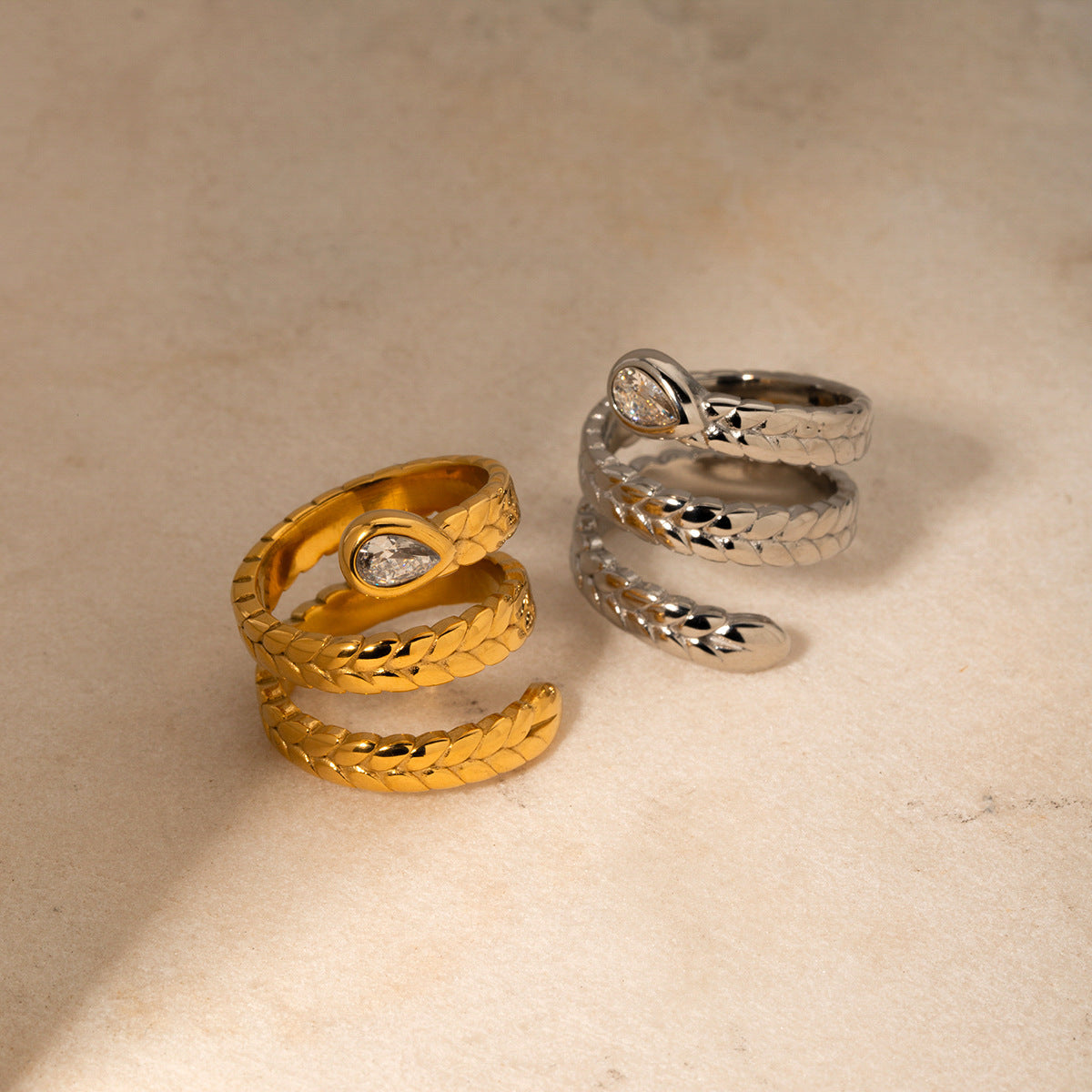 Davina Gold Schlange-Ring