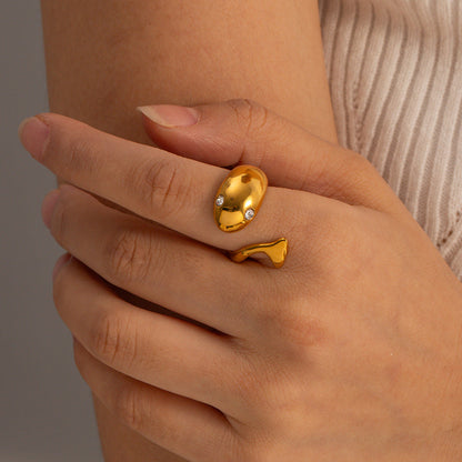 Etta Gold Schlange-Ring