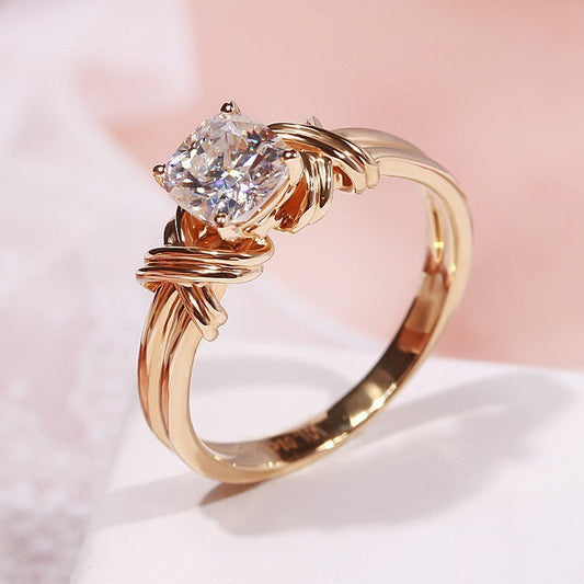 Geknotet Band Statement-Ring | Gold