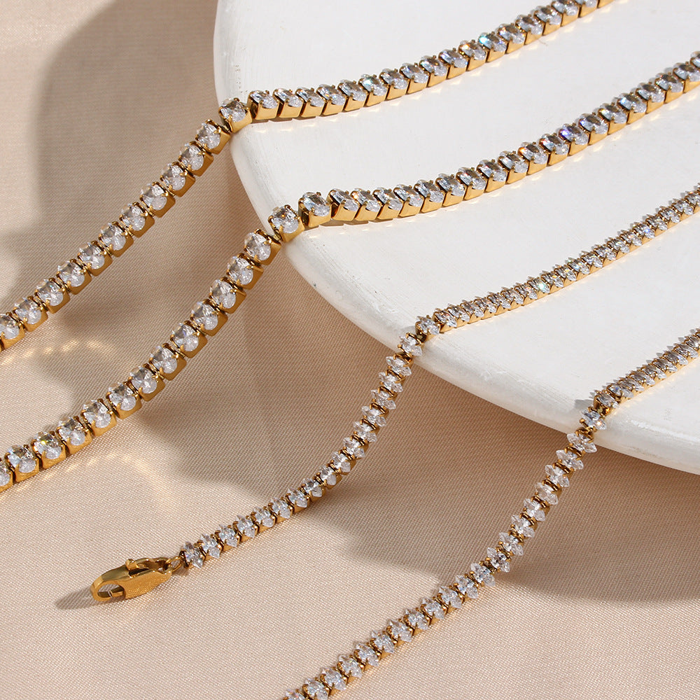 Wisteria Diamant Tennishalskette