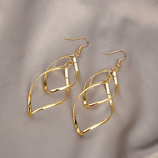 Minimalist Mehrreihig Hängeohrringe | Gold