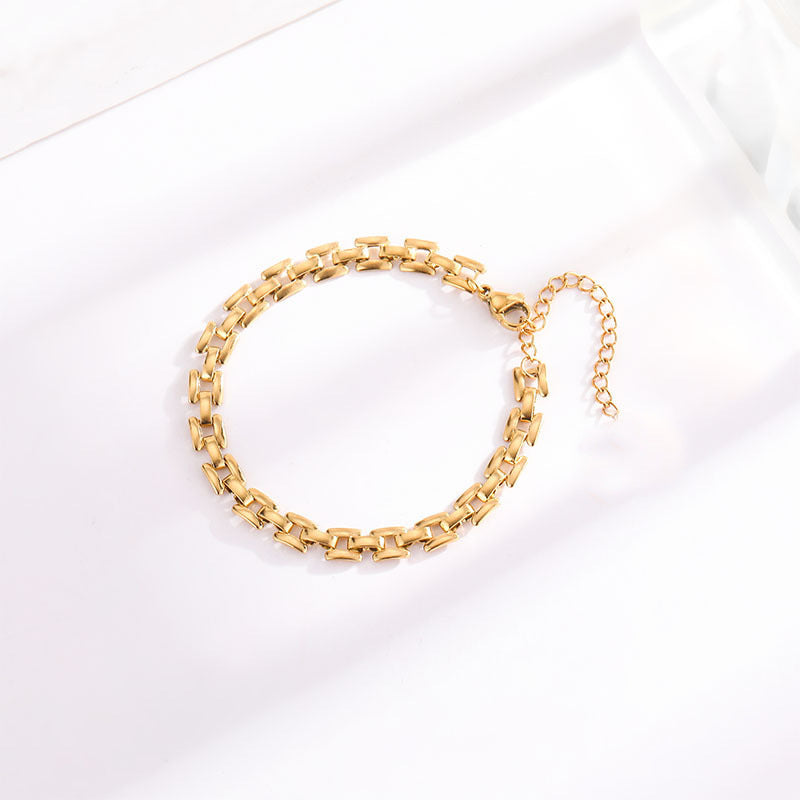 Uhr Kette Armband | Gold