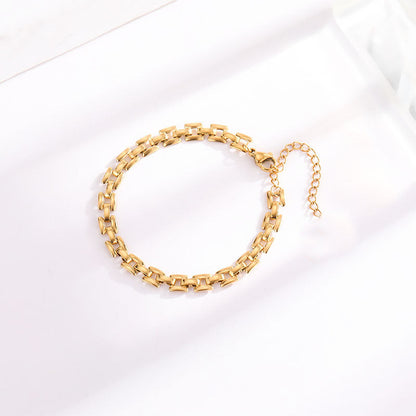 Uhr Kette Armband | Gold