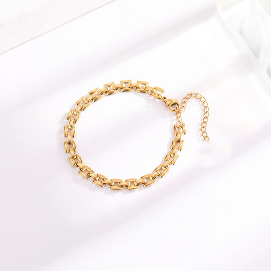 Uhr Kette Armband | Gold