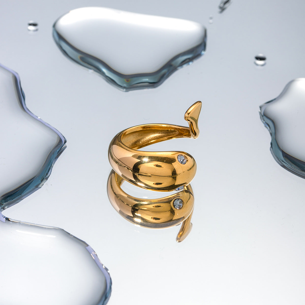 Etta Gold Schlange-Ring