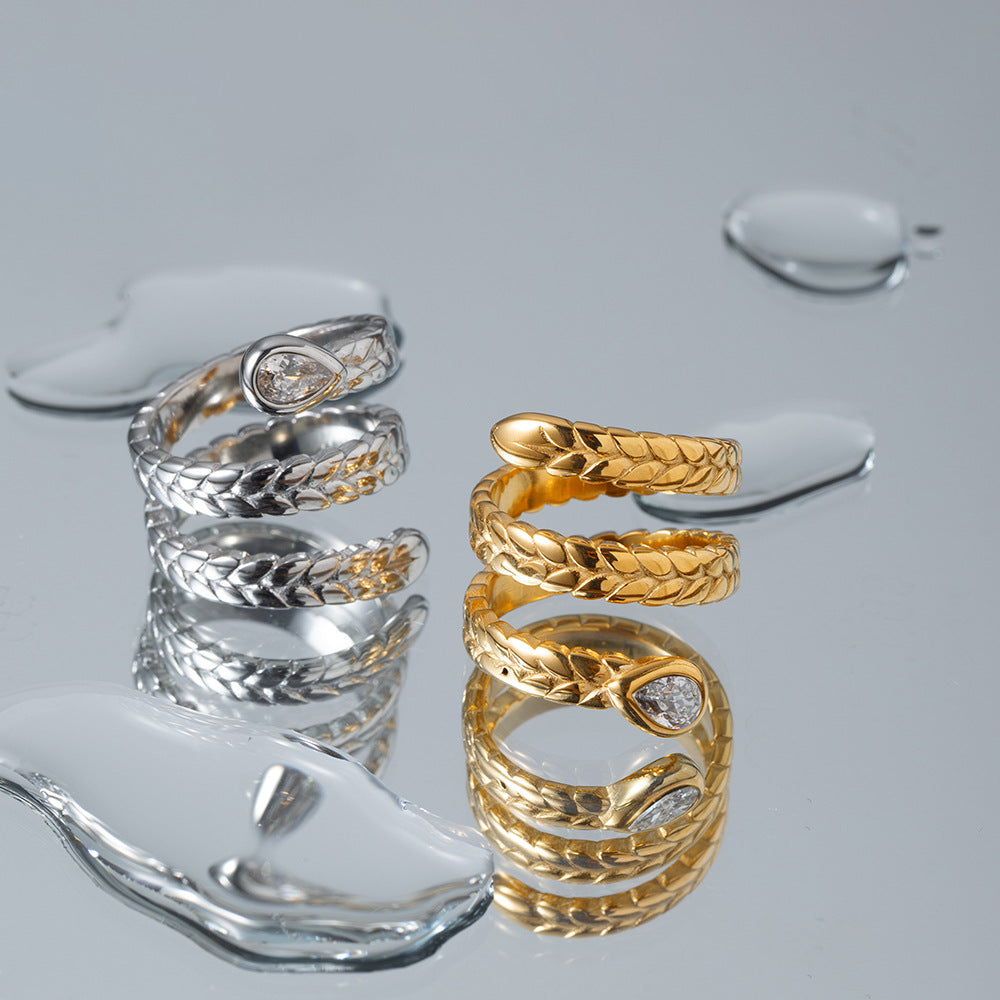 Davina Gold Schlange-Ring