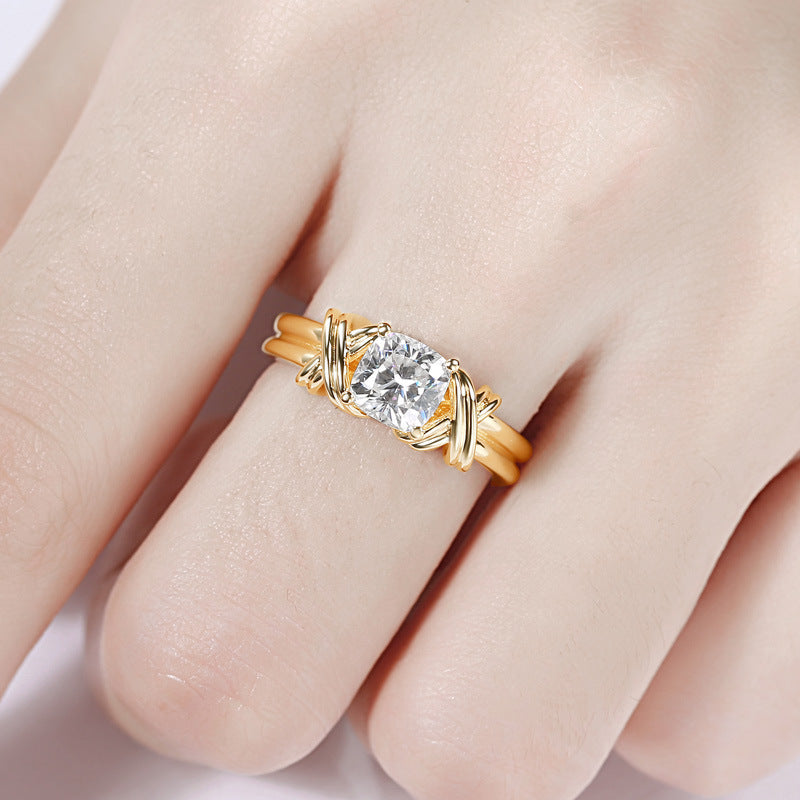 Geknotet Band Statement-Ring | Gold