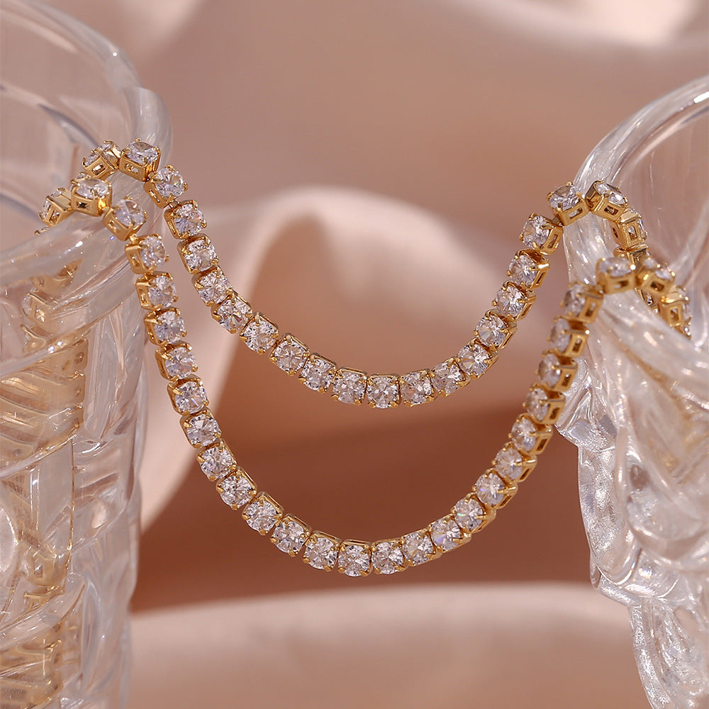 Isolde Diamant Tennishalskette