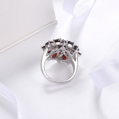 Scharlachrot Blütenblatt Ring | Gold