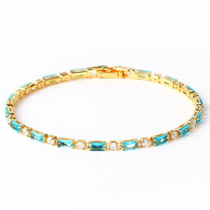 Natürlich Türkiz Stein Armband | Gold