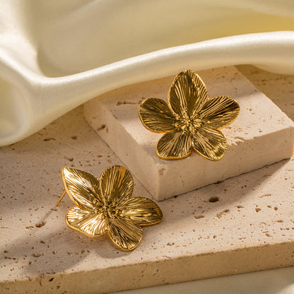 Alice Blume Goldohrringe
