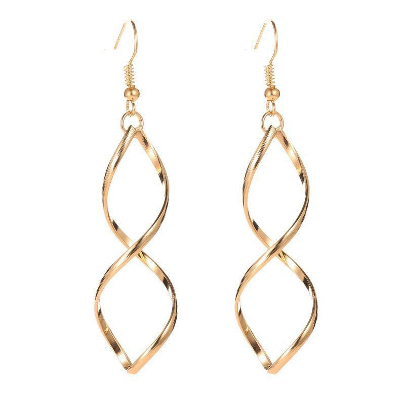 Spirale Hängeohrringe | Gold