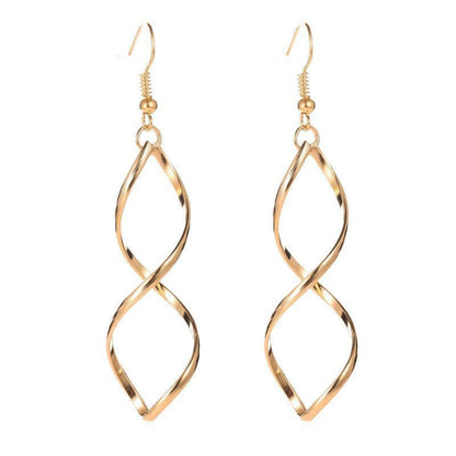 Spirale Hängeohrringe | Gold