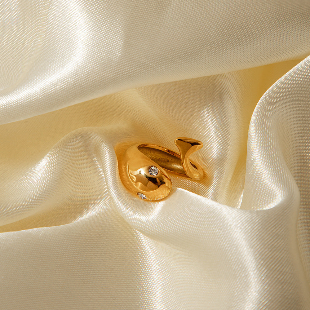 Etta Gold Schlange-Ring