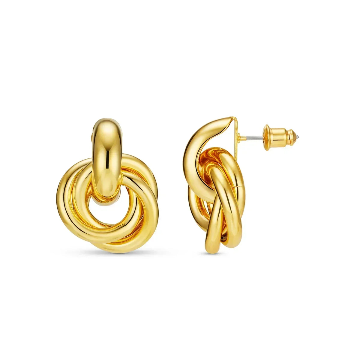 Statement Verschlungen Ohrringe | Gold