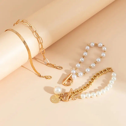 Premium Mehrreihig Perlenarmband-Set