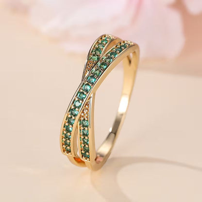 Smaragd Fluss Ring | Gold