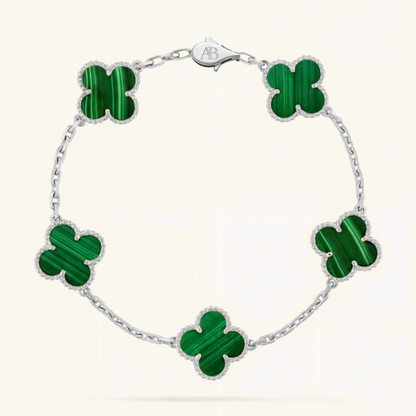 Kleeblatt-Armband Grün