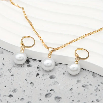 Elegant Anmutig Perlenhalsketten-Set