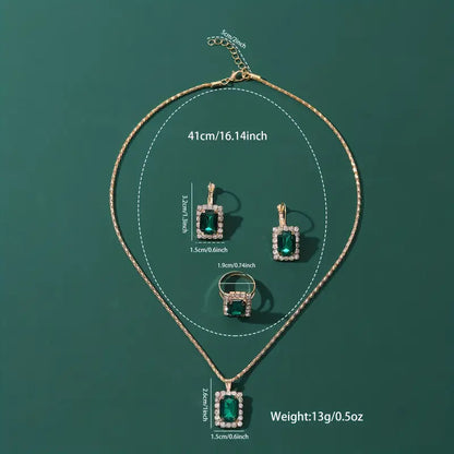 Sylvara Greenveil Schmuckset | Weißgold