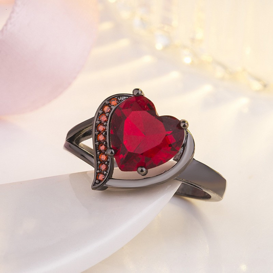 Calindra Rosethorne Ring | Schwarz Finish