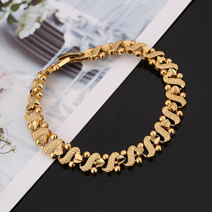 Lily Verziert Welle Armband | Gold