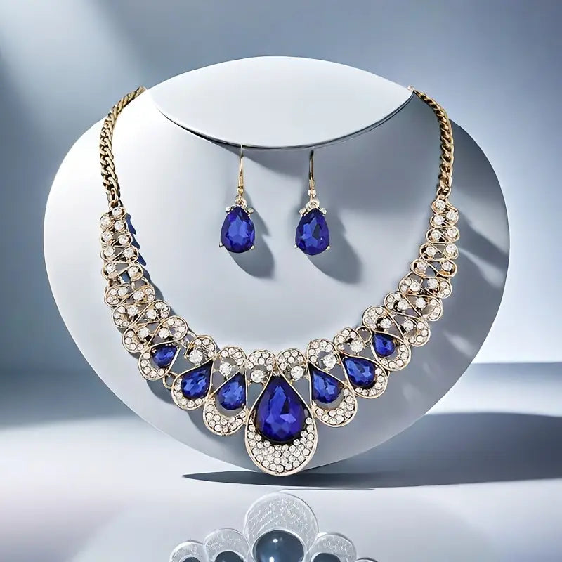 Maevina Saphir-Schmuckset | Gold