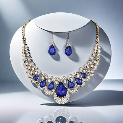 Maevina Saphir-Schmuckset | Gold