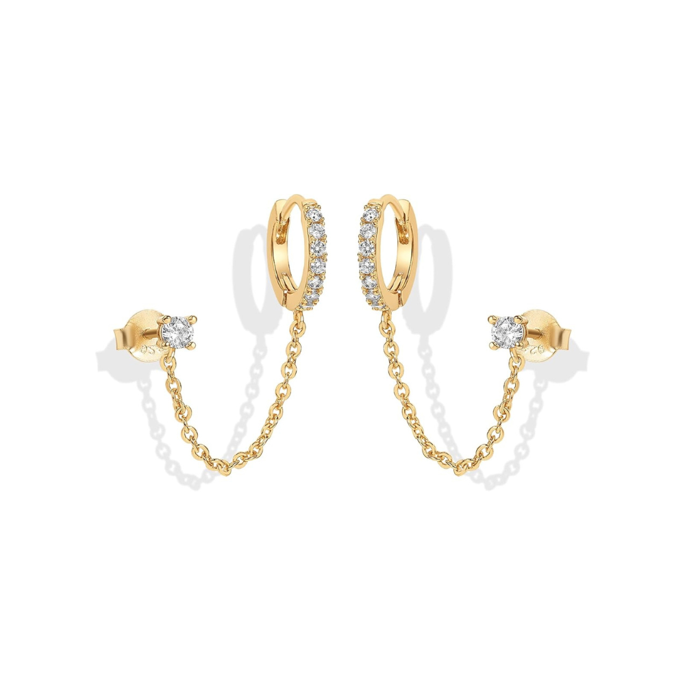 Adella Kette Ohrringe | Gold