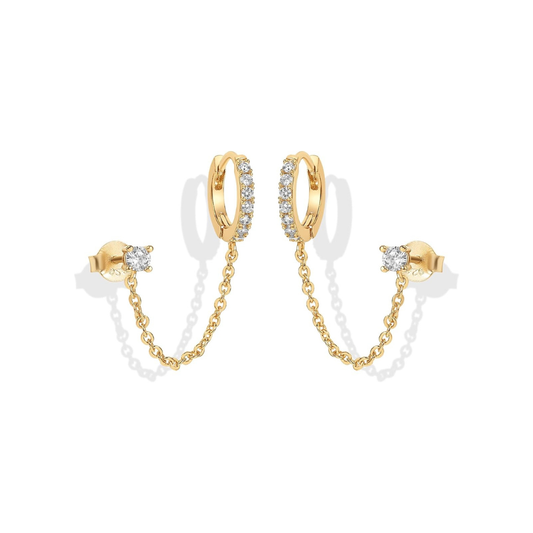 Adella Kette Ohrringe | Gold