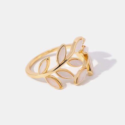 Gold Blatt Motiv Ring