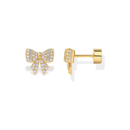 Schleife Motiv Ohrringe | Gold