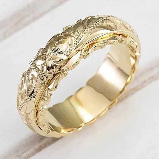 Antik Gold Blume Ring | Gold