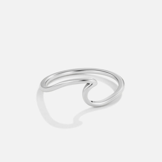 Silber Minimalist Offen Ring