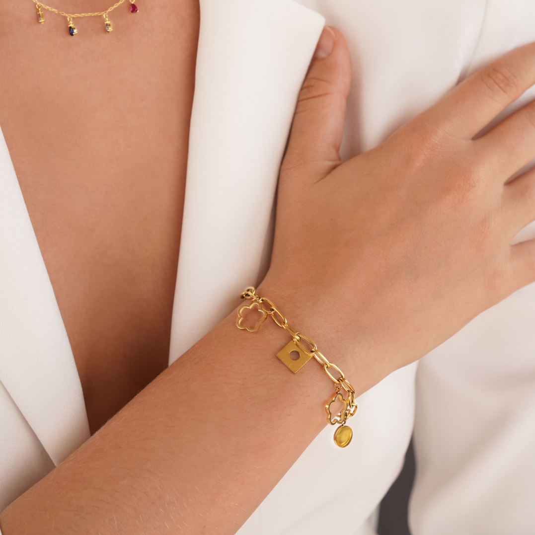 Lucky Daisy Anhänger Armband