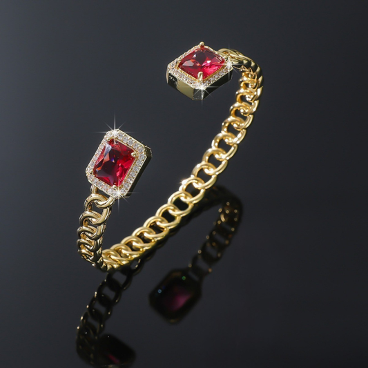Veloria Rubin Offen Armband | Gold