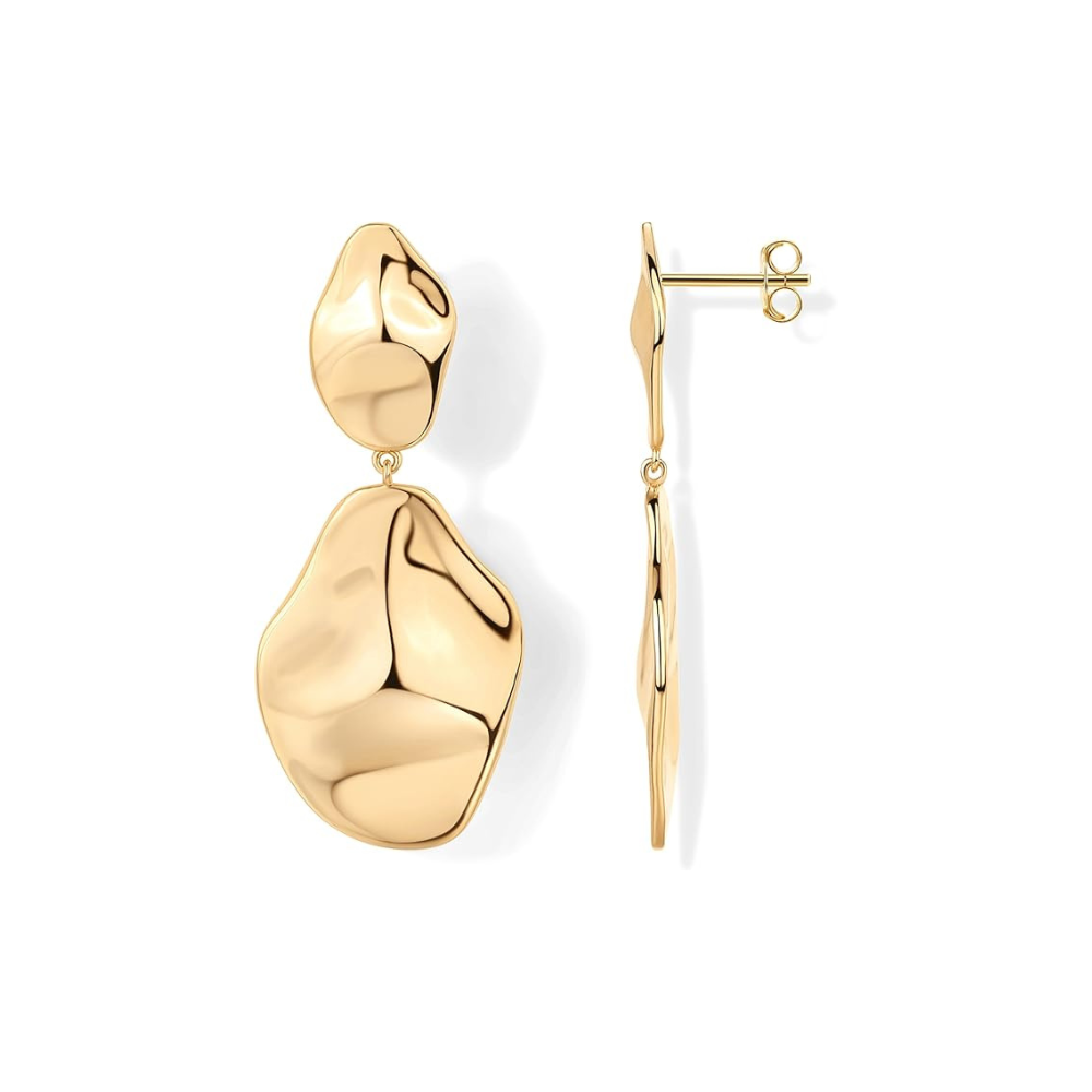 Ripple Welle Ohrringe | Gold