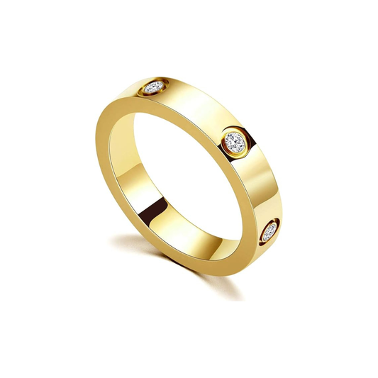 Versprechen Band Ring | Gold